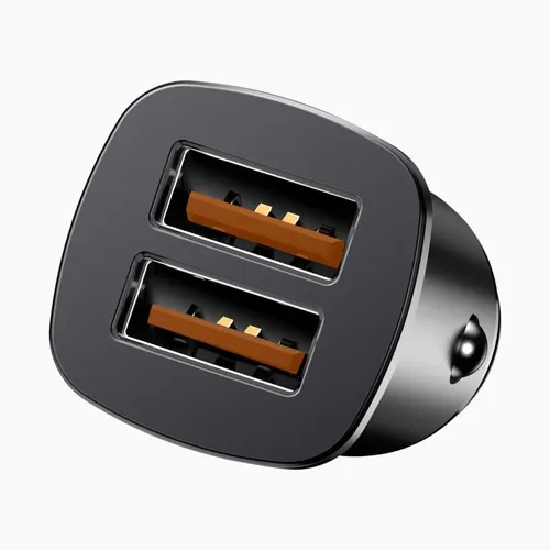 Baseus Square Metal 30W A+A Dual QC3.0 Quick Car Charger