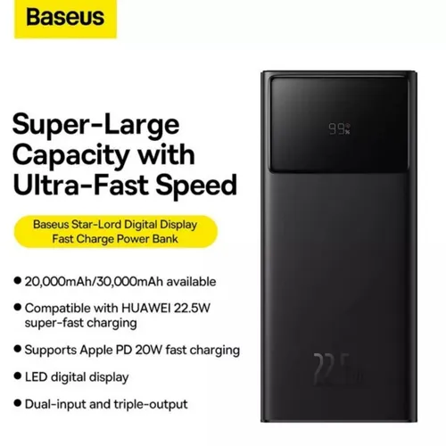 Baseus Star Lord 22.5W Digital Display 10000mAh Power Bank