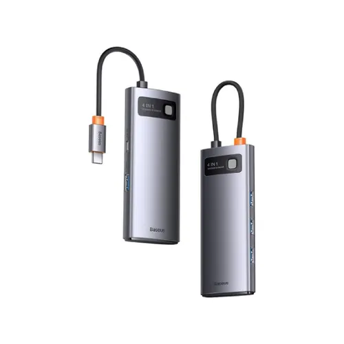 Baseus Starjoy 4-Port Type-c Hub Adapter Gray WKWG070013
