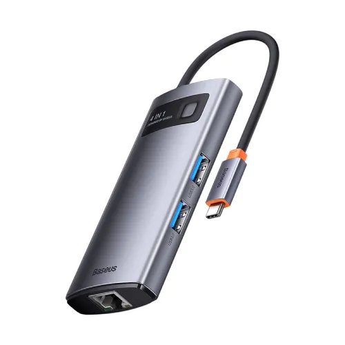 Baseus Starjoy 4in1 4 Port Type-C Hub Adapter (Type-C to USB 3.0 x 3 + RJ45 x 1)