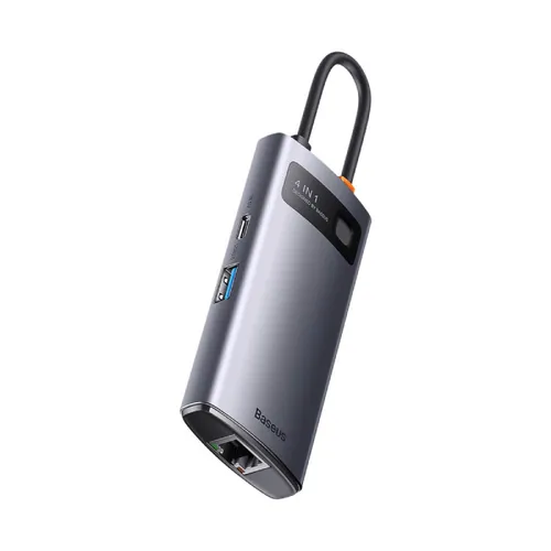 Baseus Starjoy 4in1 4 Port Type-C Hub Adapter (Type-C to USB 3.0 x 3 + RJ45 x 1)