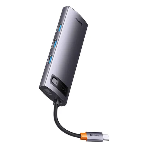 Baseus Starjoy 6 Port USB 3.0 x 3 + Type-C PD x 1 + SD x 1 + TF x 1 Type-C Hub Adapter