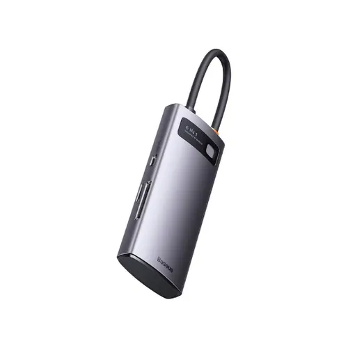 Baseus Starjoy 6 Port USB 3.0 x 3 + Type-C PD x 1 + SD x 1 + TF x 1 Type-C Hub Adapter