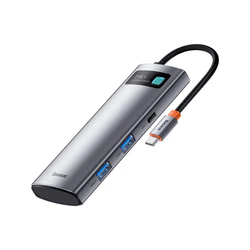 Baseus Starjoy 7-Port Type-c Hub Adapter-Gray WKWG020113