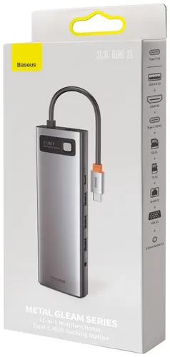 BASEUS Starjoy Metal Gleam Series 11 In 1 Multifunctional Type-C Hub CAHUB-CT0G