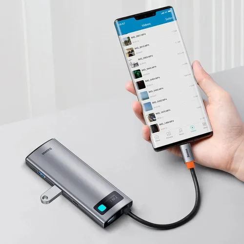 Baseus StarJoy Series 7-in-1 Type-C to USB 3.0*2 / HDMI*1 / SD &amp; TF Card Reader / Type C data Transfer*1 / Type C PD*1 Hub Multifunctional Docking Station