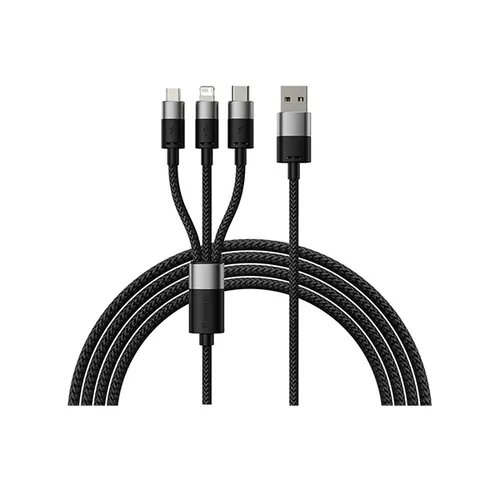 Baseus StarSpeed 1-for-3 Fast Charging 3-in-1 USB to Micro + Type-C + Lightning Cable
