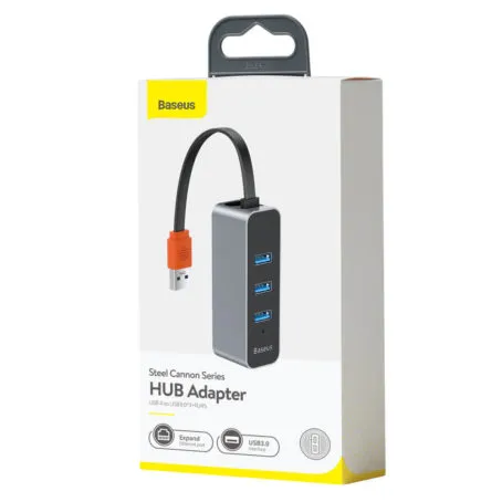 BASEUS Steel Cannon Series 4 In 1 Hub Adapter CAHUB-AH0G