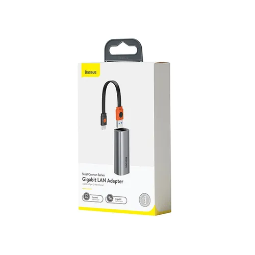 Baseus Steel Cannon Series USB-A & Type-C Bidirectional Gigabit LAN Adapter