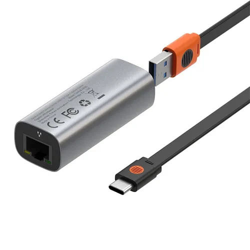 Baseus Steel Cannon Series USB-A & Type-C Bidirectional Gigabit LAN Adapter