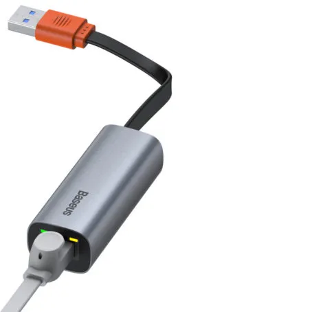 BASEUS Steel Cannon Series USB A Gigabit LAN Adapter CAHUB-AD0G