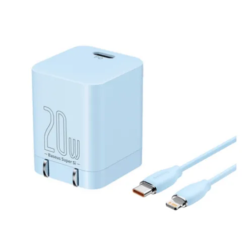 Baseus Super Si 1C 20W CN Quick Charger with Type-C to Lightning Cable