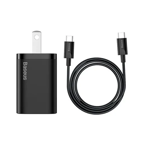 Baseus Super Si 1C 25W US Quick Charger with Type-C Cable
