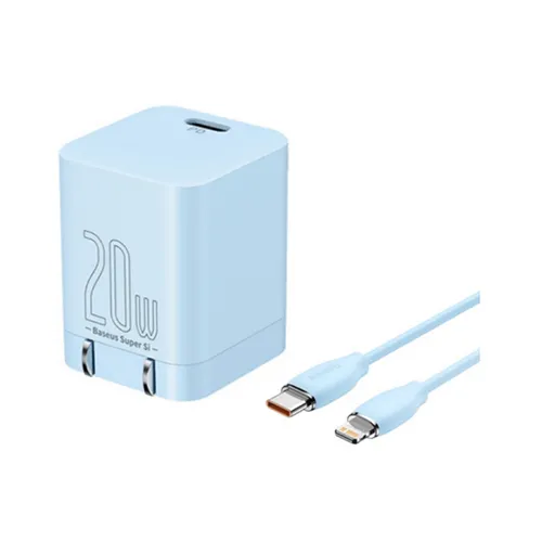Baseus Super Si 20W CN 2 Pin Quick Charger with Type-C to Lightning Cable