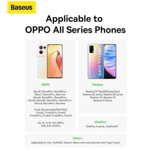 Baseus Superior Series 65W SUPERVOOC Fast Charging USB to Type-C Cable