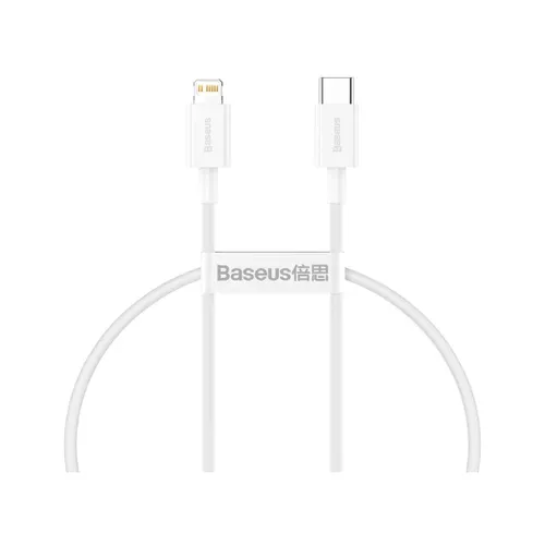 Baseus Superior Series Cable USB-C to Lightning, 20W, PD, 0,25m (white) (CATLYS-02)