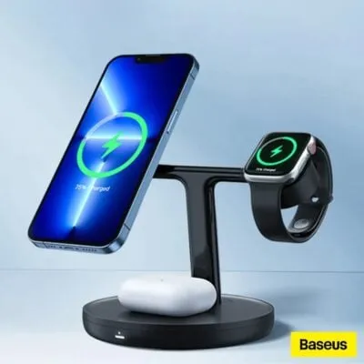 Baseus Swan 3-in-1 Magnetic Wireless Charger – 20W