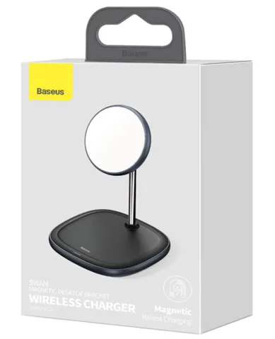 BASEUS Swan Magnetic Desktop Bracket Wireless Charger (Suit For IP12) WXSW-01