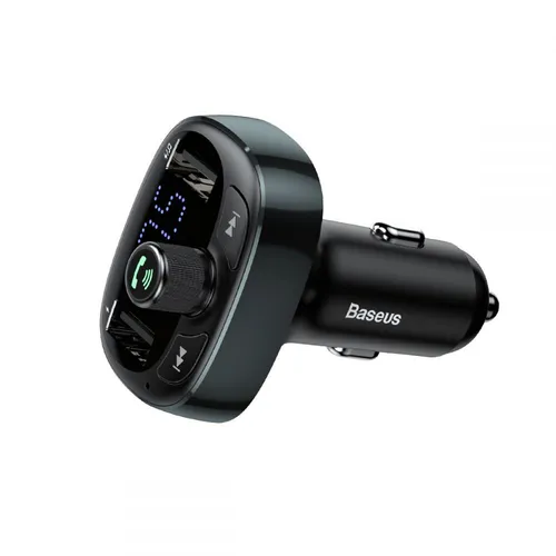 BASEUS T Typed Bluetooth MP3 Charger With Car Holder Black CCALL-TM01