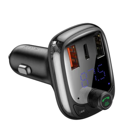 BASEUS T Typed S-13 Wireless MP3 Car Charger (PPS Quick Charger-EU) Black