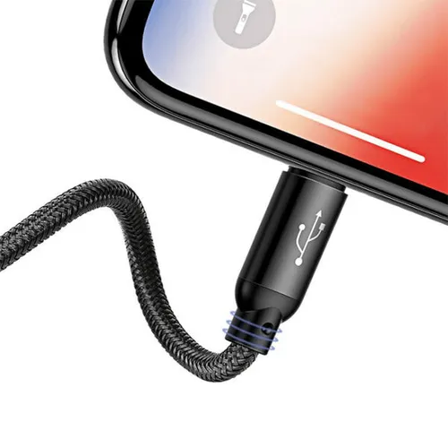 Baseus Three Primary Colors 3-in-1 30cm Short Charging Cable