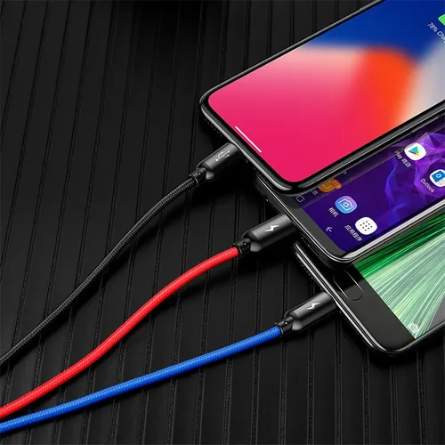 Baseus Three Primary Colors 3-in-1 Cable