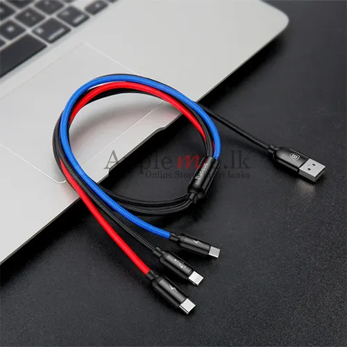 Baseus Three Primary Colors 3-in-1 Cable