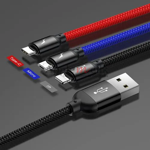 Baseus Three Primary Colors 3-in-1 Cable