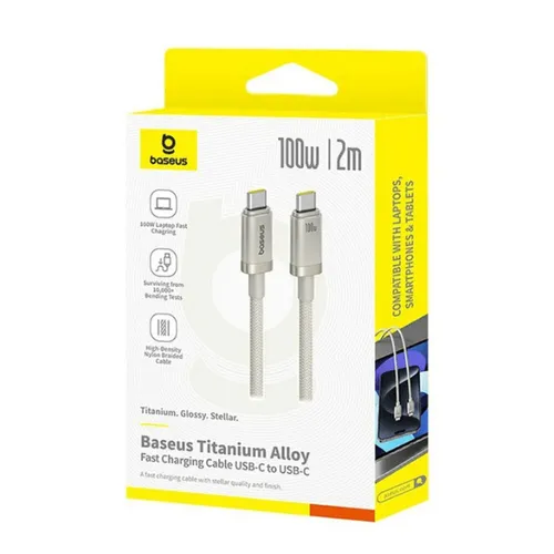 Baseus Titanium Alloy 100W 2m Type-C to Type-C Cable - P10378100921-01