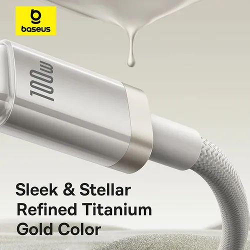 Baseus Titanium Alloy 100W Type-C to Type-C 1M Cable