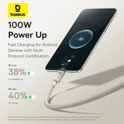 Baseus Titanium Alloy 100W USB to Type-C Fast Charging 1M Cable