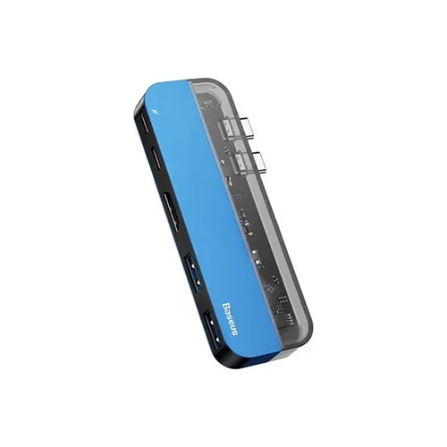 Baseus Transparent Series Dual Port Type-C Multifunctional Hub Adapter