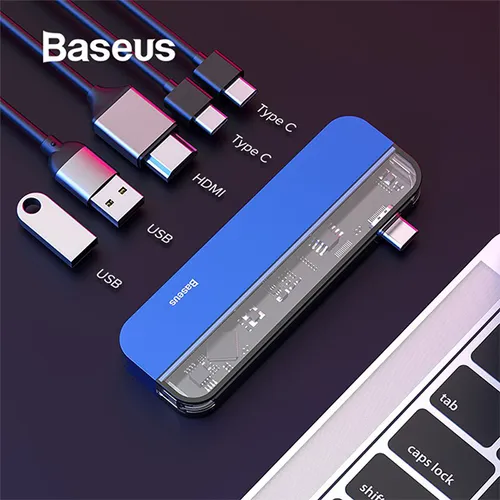 Baseus Transparent Series Type-C Multifunctional Hub Adapter