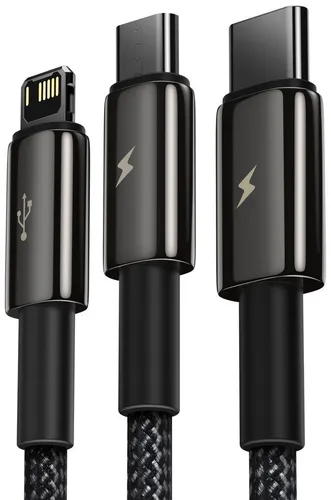 BASEUS Tungsten Gold 3 In 1 Cable 3.5A 1.5M CAMLTWJ-01