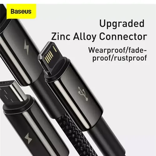 Baseus Tungsten Gold 3-in-1 Fast Charging Data Cable