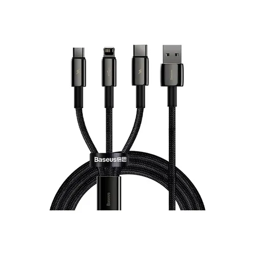 Baseus Tungsten Gold 3-in-1 Fast Charging Data Cable