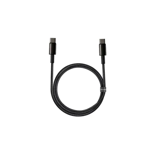 BASEUS TUNGSTEN GOLD FAST CHARGING DATA CABLE TYPE-C TO TYPE-C 100W 1M BLK(CATWJ-01)-(3m)