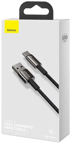 BASEUS Tungsten Gold Fast Charging Data Cable USB To Type-C 66W 1M CATWJ-B01