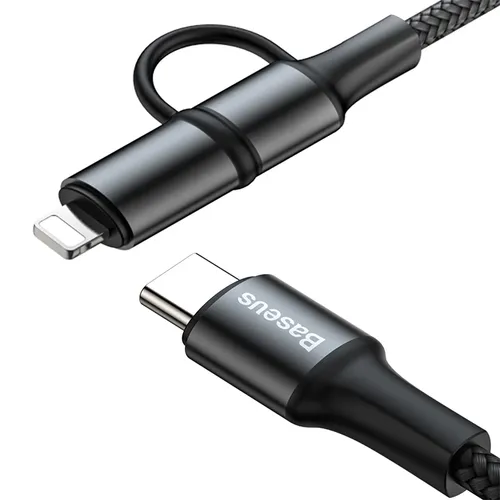 Baseus Twins 2-in-1 Type-C to Type-C PD + Lightning Cable