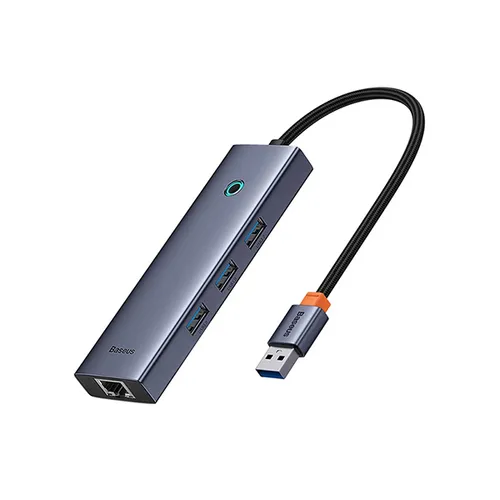 Baseus Ultra Joy Series 4 Port USB 3.0 x 3 + RJ45 x 1 USB-A Hub Adapter