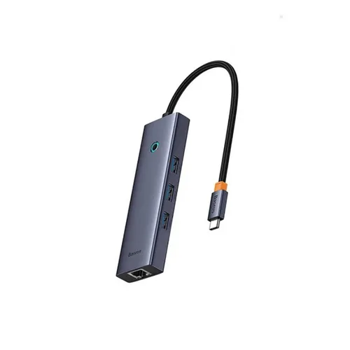 Baseus Ultra Joy Series 6 Port USB3.0 x 3 + RJ45 x 1 + HDMI x 1 + PD 100W x 1 USB-C Hub Adapter