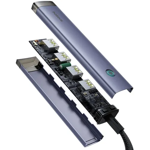 Baseus UltraJoy AIR Series 4-Port USB-A & Type-C 2 in 1 to USB 10Gbps 3.1*4+Type-C 5V Hub Adapter