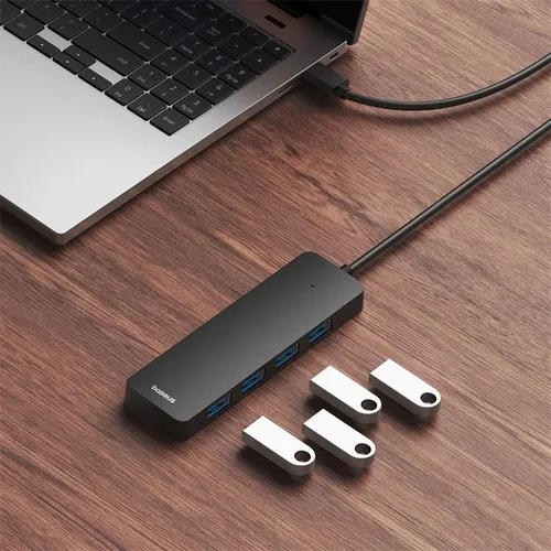 Baseus UltraJoy Series 4-Port USB-A to USB3.0 x4 Hub Adapter (100cm Cable)