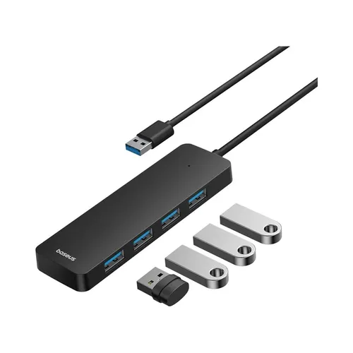 Baseus UltraJoy Series 4-Port USB-A to USB3.0 x 4 Hub Adapter with 100cm Cable