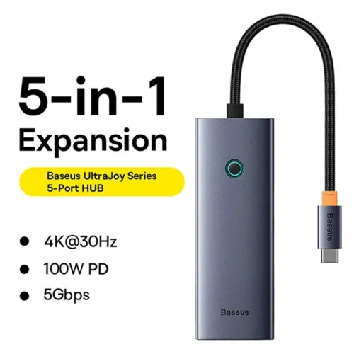 Baseus UltraJoy Series 5 Port Docking Station Type-C Hub