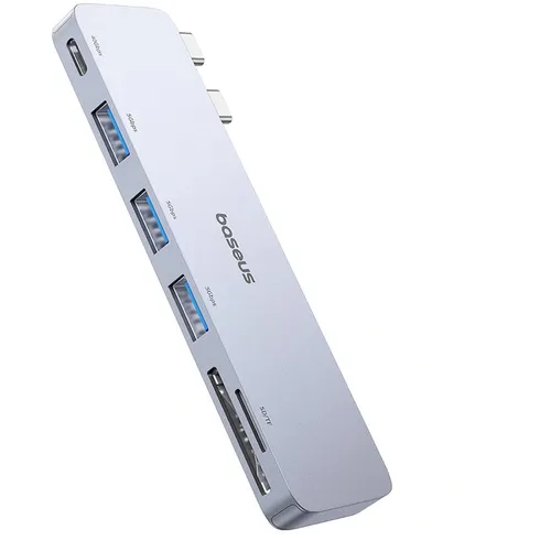 Baseus UltraJoy Series 6-Port Type-C *2 to USB-C 40Gbps*1 + USB3.0*3 + SD/TF3.0*1 Direct Link Hub Adapter