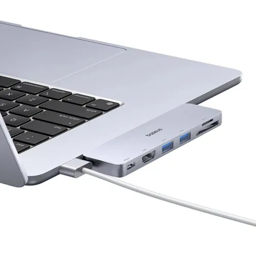 Baseus UltraJoy Series 6-Port Type C * 2 to USB-C 40Gbps*1+HDMI 4K@30Hz*1+USB3.0*2+SD/TF3.0*1  Direct Link Hub Adapter