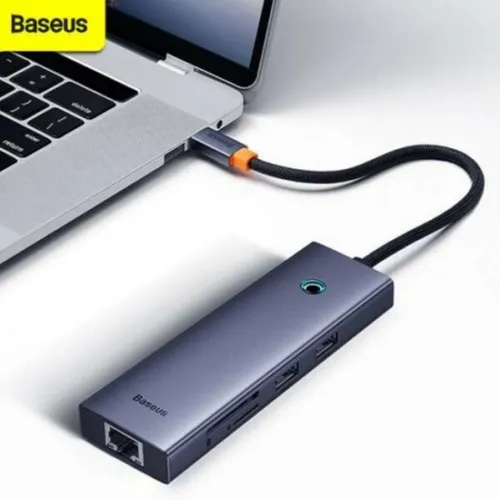 Baseus UltraJoy Series 7 Port Type-C to HDMI 4K@60Hz x 1, USB 3.0 x 2, PD x 1, RJ45 x 1,SD/TF3.0 x 1 USB-C Hub Adapter