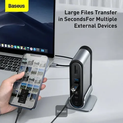 Baseus UnionJoy 14-Port Three-Screen Type-C Hub Adapter