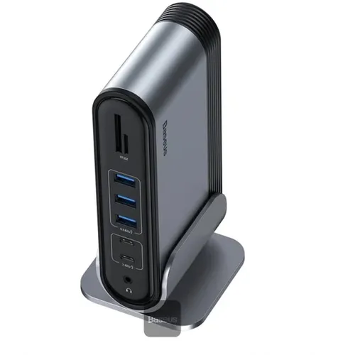 Baseus UnionJoy 14-Port Three-Screen Multifunctional Type-C Hub Adapter